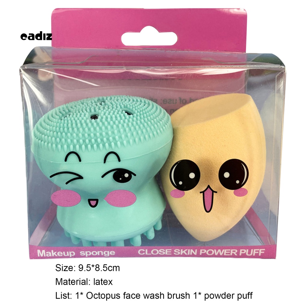 Cọ Rửa Mặt Bằng Silicon Mềm Hình Bạch Tuộc Cho Học Sinh