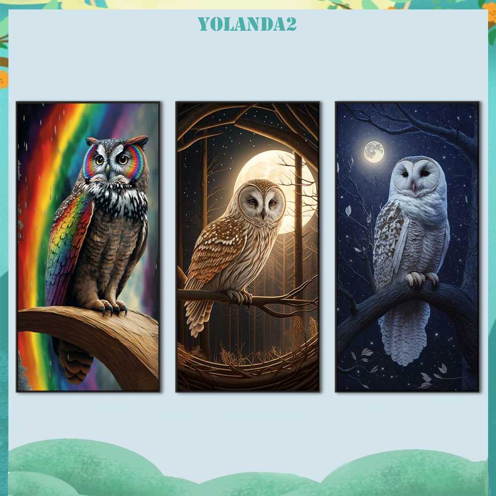 Tranh Đính Đá Kim Cương Toàn Bộ 5D DIY Hình Vẽ Con Cú