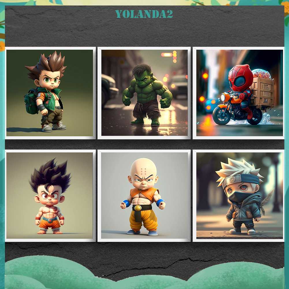 Bộ Tranh Đính Đá 5D Họa Tiết Hoạt Hình Độc Đáo DIY Dùng Trang Trí Nhà Cửa