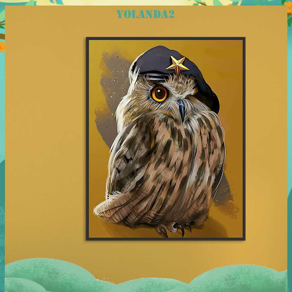 Tranh Đính Đá Kim Cương Toàn Bộ 5D DIY Hình Vẽ Con Cú