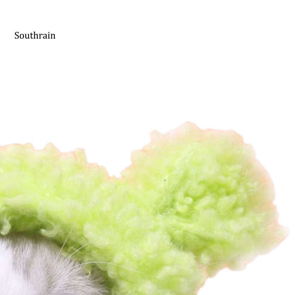 Mũ Tai Thỏ Bằng Vải Bông Mềm Mại Thoải Mái Dùng Chụp Ảnh Cho Thú Cưng