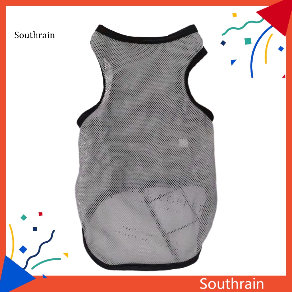 Áo Thun Trơn Bằng Vải Lưới Thoáng Khí Khô Nhanh Cho Cún Cưng