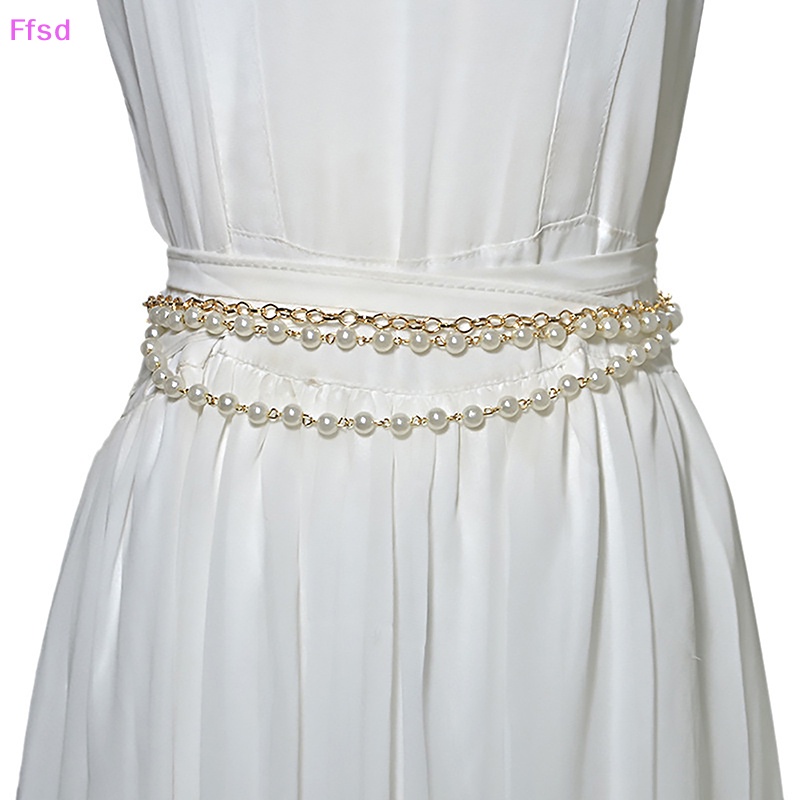 Thắt Lưng Hợp Kim Đính Ngọc Trai Giả Thanh Lịch Thời Trang Cho Nữ