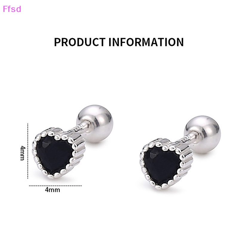 1 Đôi Khuyên Tai Bạc S999 Dạng Xoắn Ốc Hình Trái Tim Cho Nữ