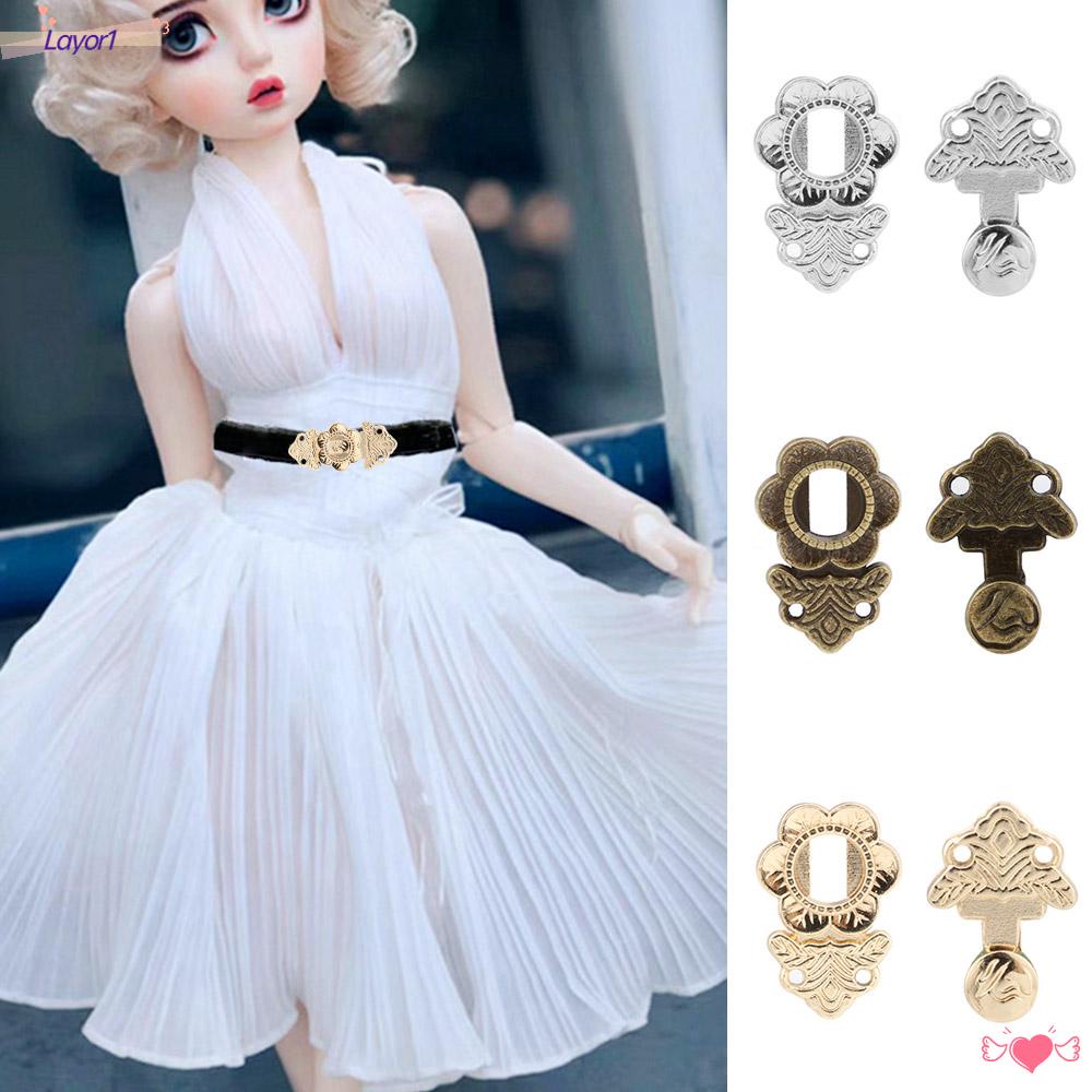 Set 10 Nút Thắt Lưng Mini 18mm Diy Dành Cho Búp Bê LAYOR1
