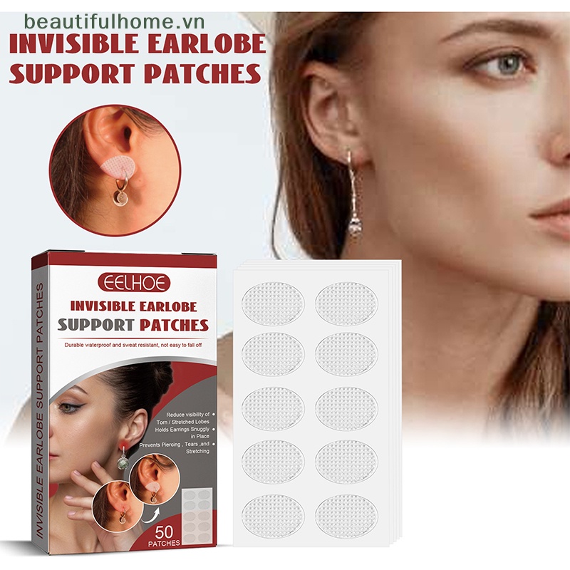 Bộ 50 Miếng Dán Hỗ Trợ Nâng Và Bảo Vệ Tai Ngăn Ngừa Rách