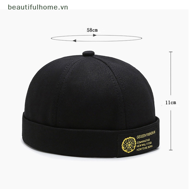 [beautifulhome] Mũ Beanie Không Vành Điều Chỉnh Được Phong Cách Hip Hop Cổ Điển Cho Nam Và Nữ [beauty]