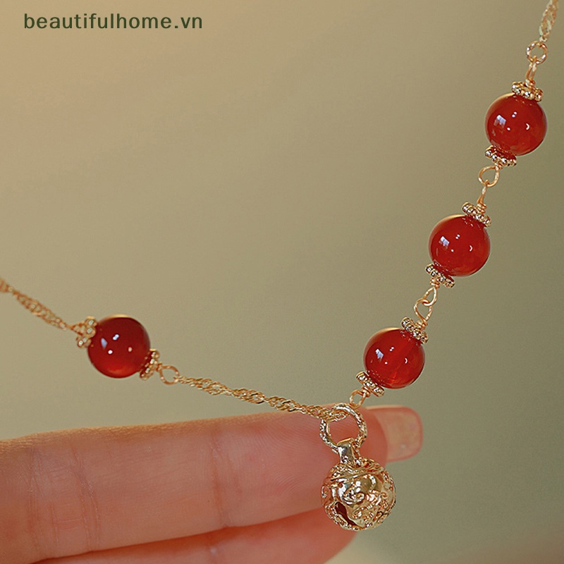 [beautifulhome] Vòng Đeo Tay May Mắn Kết Hạt Trang Sức Cổ Điển Thanh Lịch Thích Hợp Làm Quà Tặng Cho Nữ [beauty]