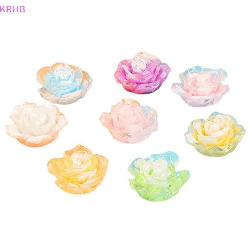 Set 5 Bông Hồng Nhựa Phát Quang Dùng Trang Trí Nghệ Thuật Độc Đáo Mới