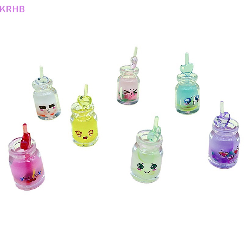 Set 2 Cốc Nước Trái Cây Dạ Quang Bằng Nhựa Resin Dễ Thương Trang Trí Bảng Điều Khiển Xe Hơi / Nhà Cửa Mới