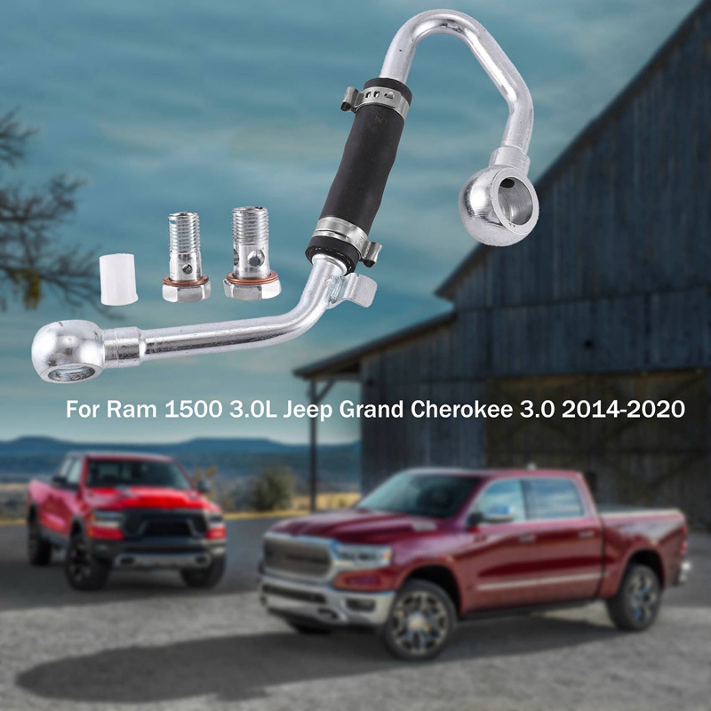 1 Ống Dẫn Nước Làm Mát Turbo 1 Mảnh Cho Xe Hơi 68242889Vỏ Bọc Màu Bạc Cho Ram 1500 3.0L Jeep Grand Cherokee 3.0 2014-2020