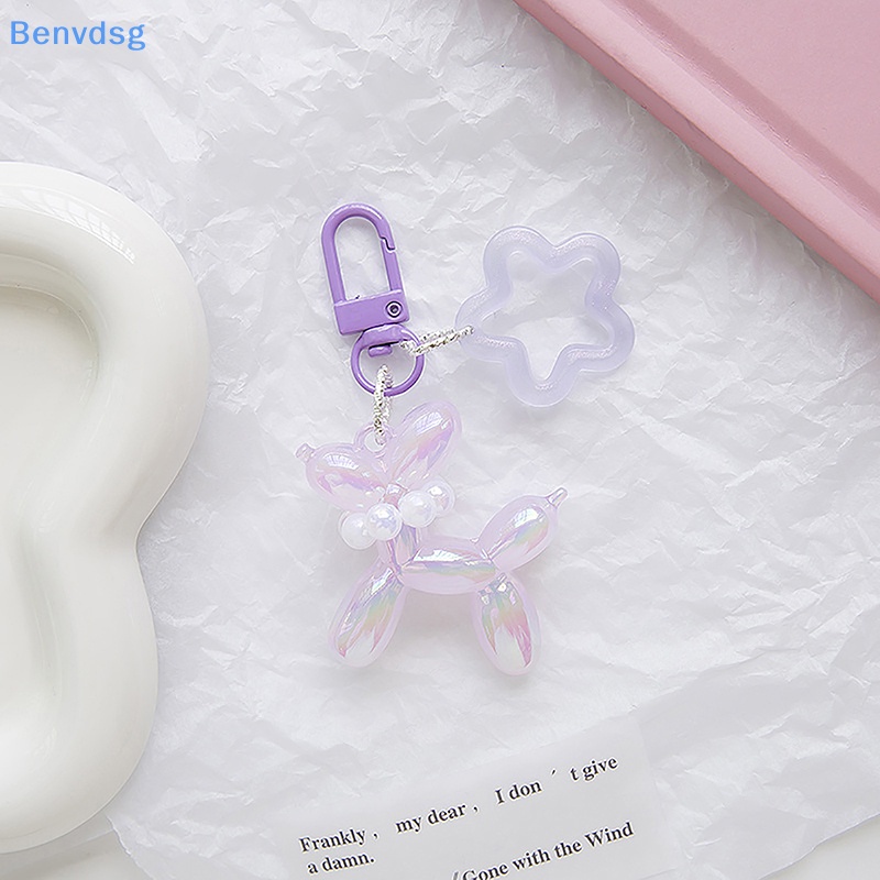 Benvdsg &gt; Móc Chìa Khóa Acrylic Dạ Quang Hình Cún Và Ngôi Sao Ngọc Trai Đáng Yêu Thời Trang Trang Trí Ba Lô