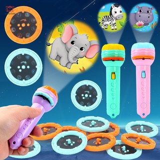 Đồ chơi đèn pin chiếu dạy học đèn pin vui nhộn cho bé