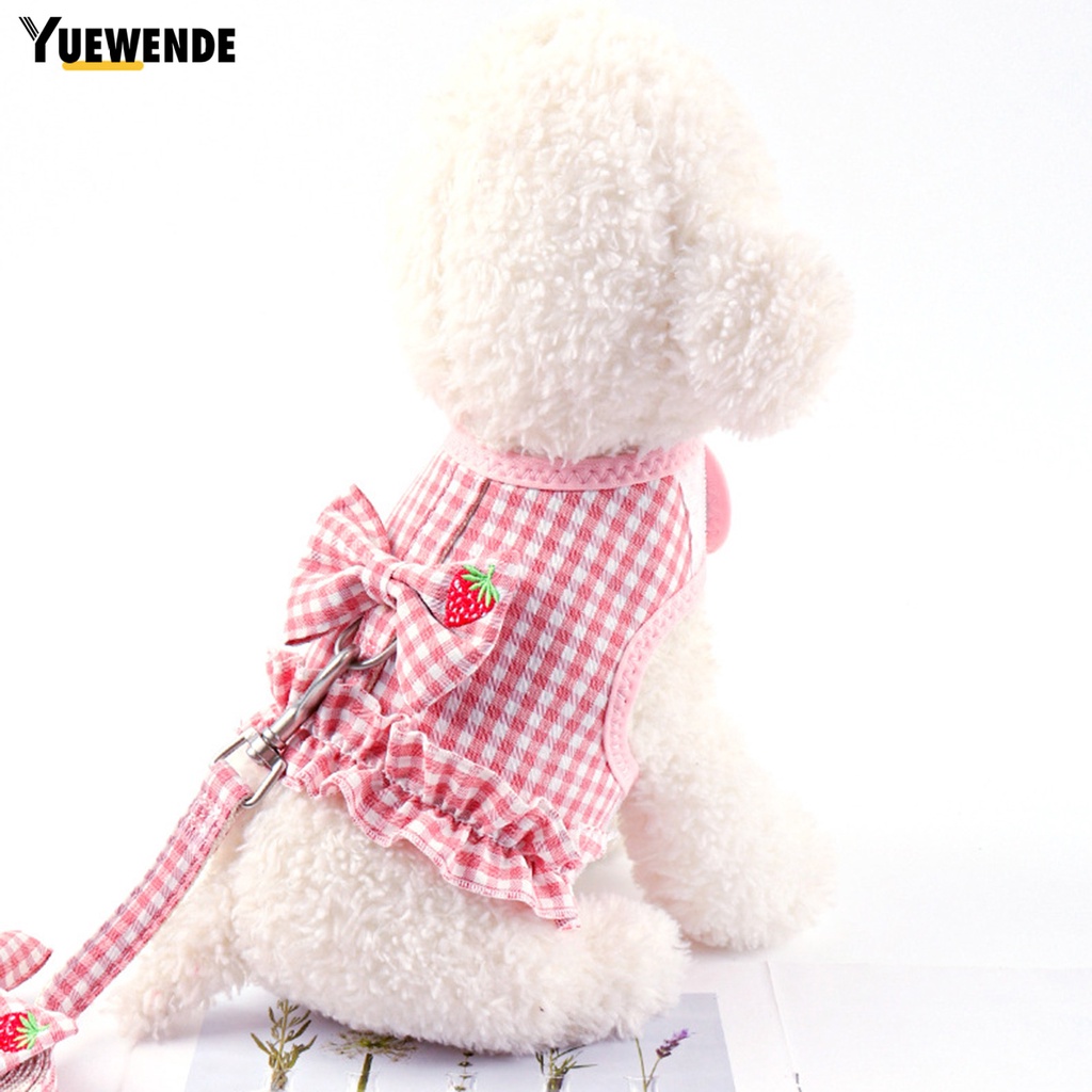 Dây Dắt Thú Cưng Đi Dạo Họa Tiết Nơ Xinh Xắn