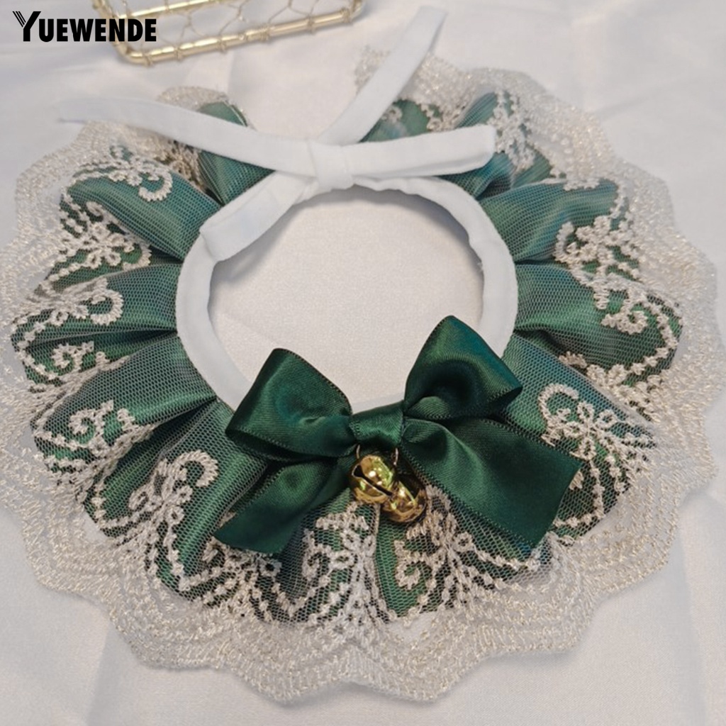 Yq.e Yếm Thắt Nơ Bằng Ren Thân Thiện Với Da Cho Thú Cưng Chụp Ảnh