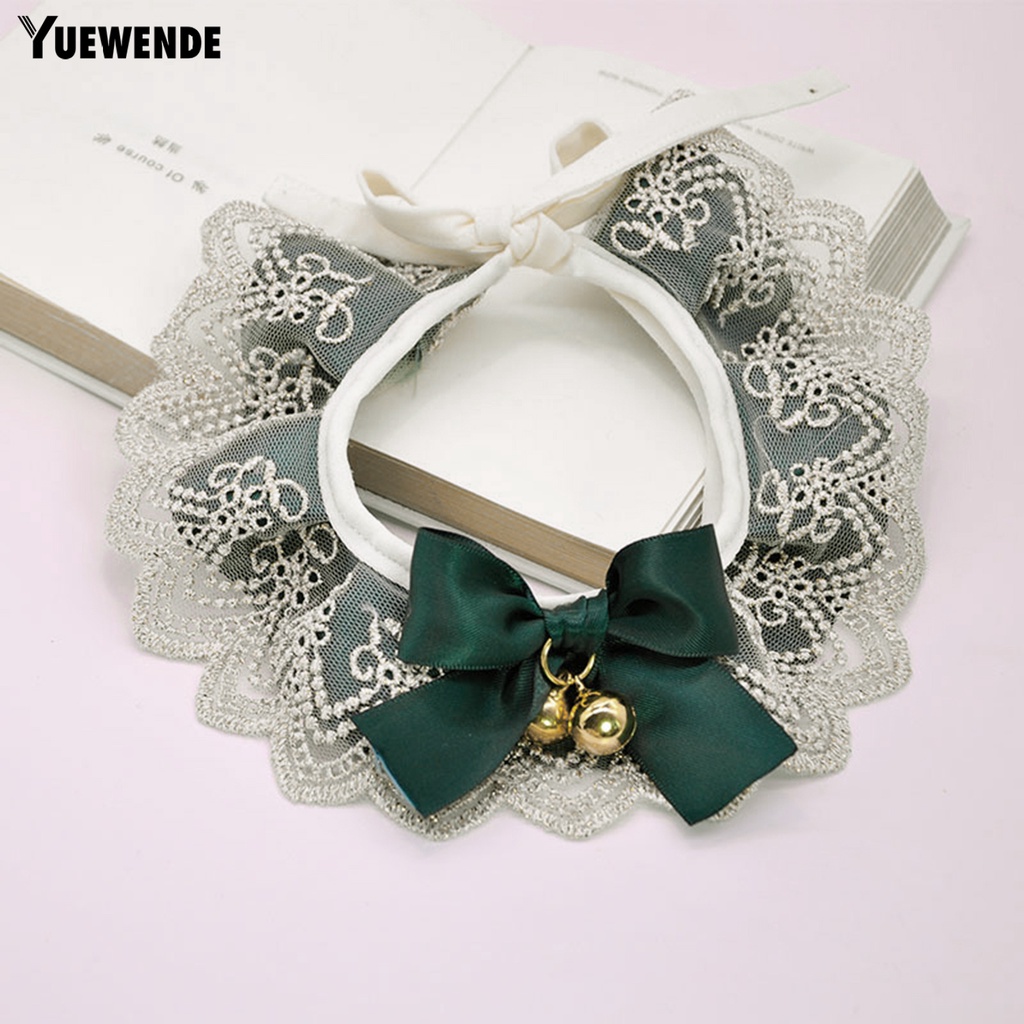 Yq.e Yếm Thắt Nơ Bằng Ren Thân Thiện Với Da Cho Thú Cưng Chụp Ảnh