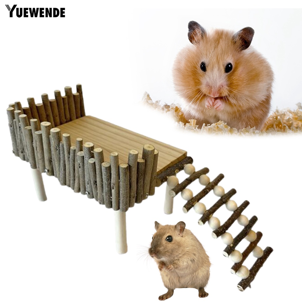Yq.e Giá Đỡ Chuột Hamster Bằng Chất Liệu Tự Nhiên Màu Trơn Độ Ổn Định Cao Chống Mài Mòn
