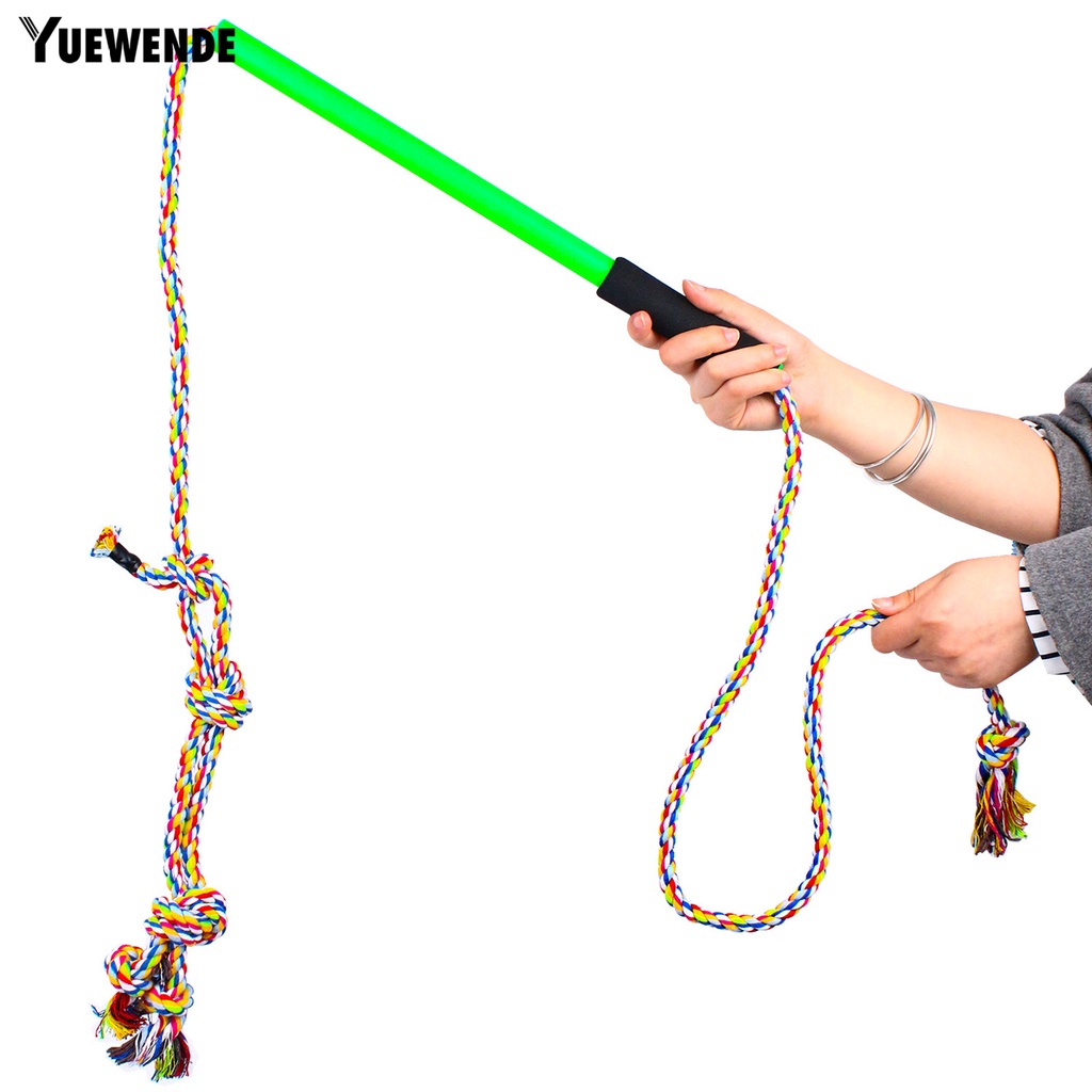 1 Bộ Gậy Đồ Chơi Bằng Cotton Bện Chống Cắn Thoải Mái Huấn Luyện Cún Cưng IQ