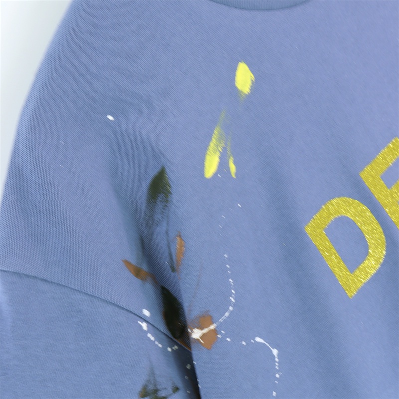 Ga-llery - DE-PT - TOK-YO - JAP-Anlatest Áo Thun Tay Ngắn In Họa Tiết Mực Vẽ Tay Thoải Mái Thời Trang Mùa Hè Cho Cặp Đôi