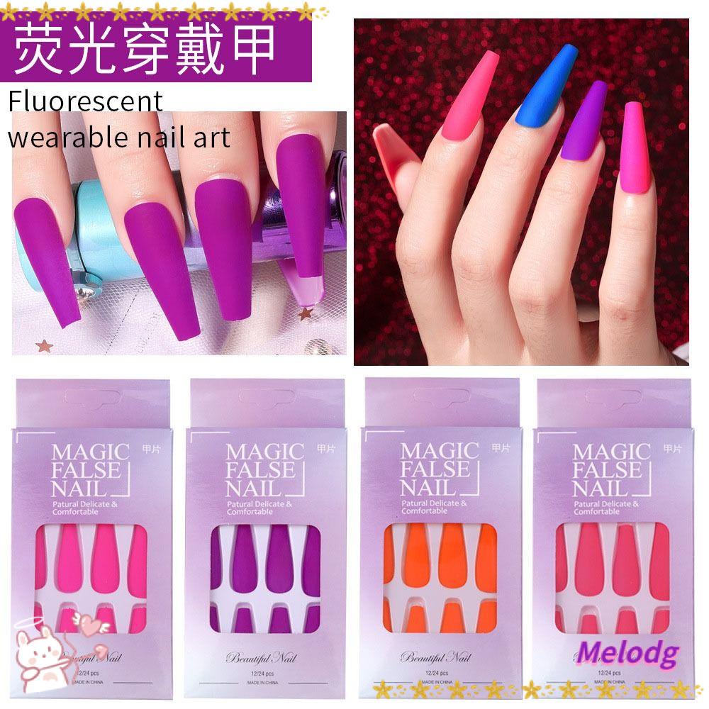 Móng Tay Giả Dạ Quang Diy Màu Sắc Trơn Dùng Để Múa Ba Lê