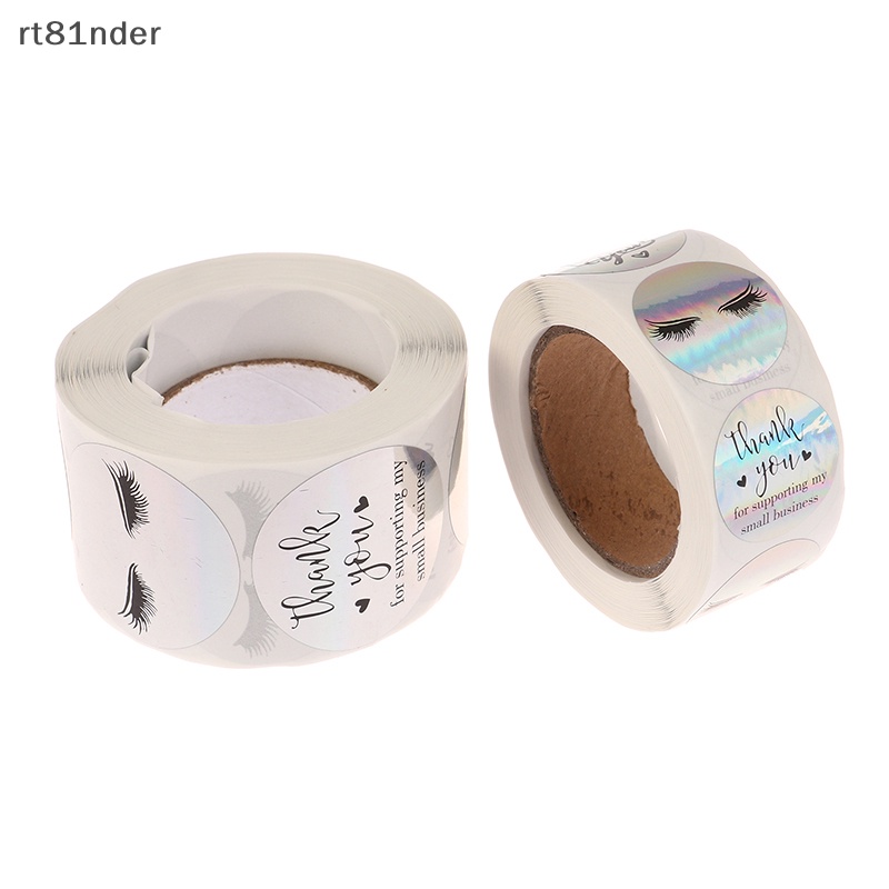 Bộ 500 Miếng Dán Lông Mi Giả Logo Thank You Trang Trí Công Sở