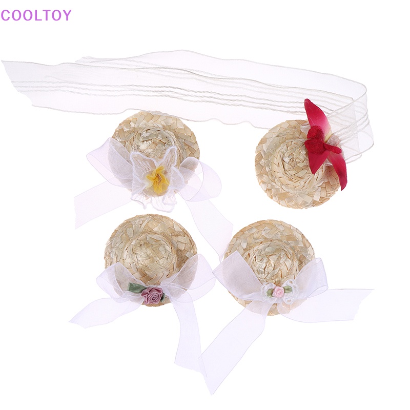 Nón Cối Đính Hoa Xinh Xắn Cho Nhà Búp Bê 30cm Tỉ Lệ 1 / 6