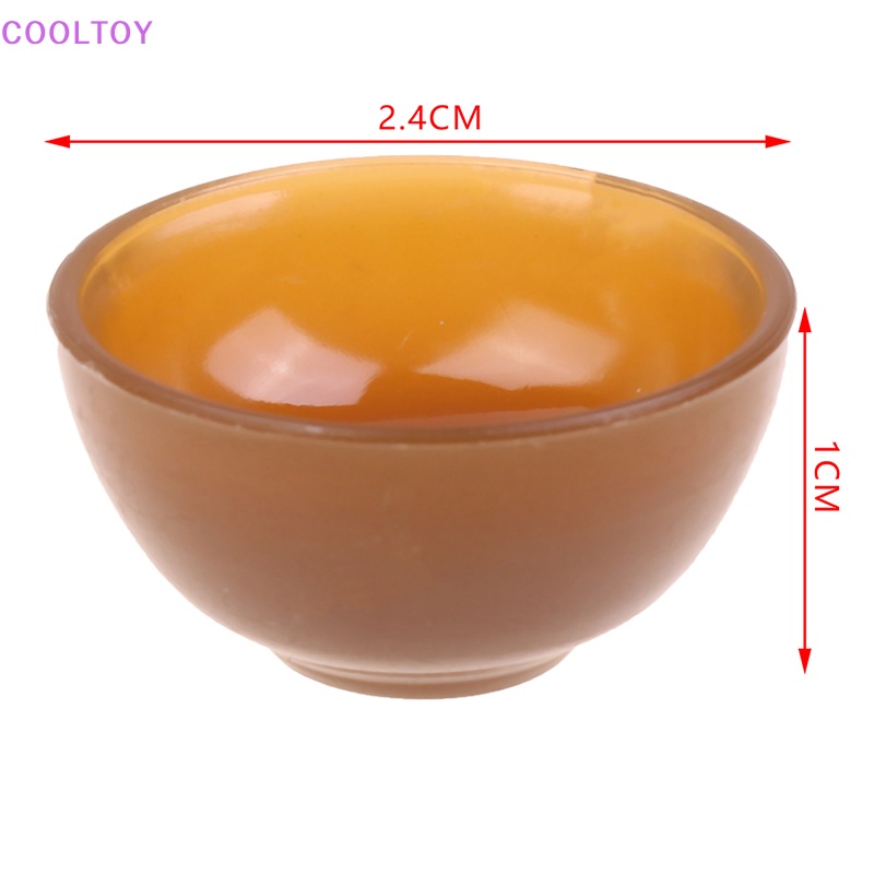 Bộ 4 Tô Chén Ăn Cơm Đồ Chơi Màu Sắc Trang Trí Nhà Búp Bê