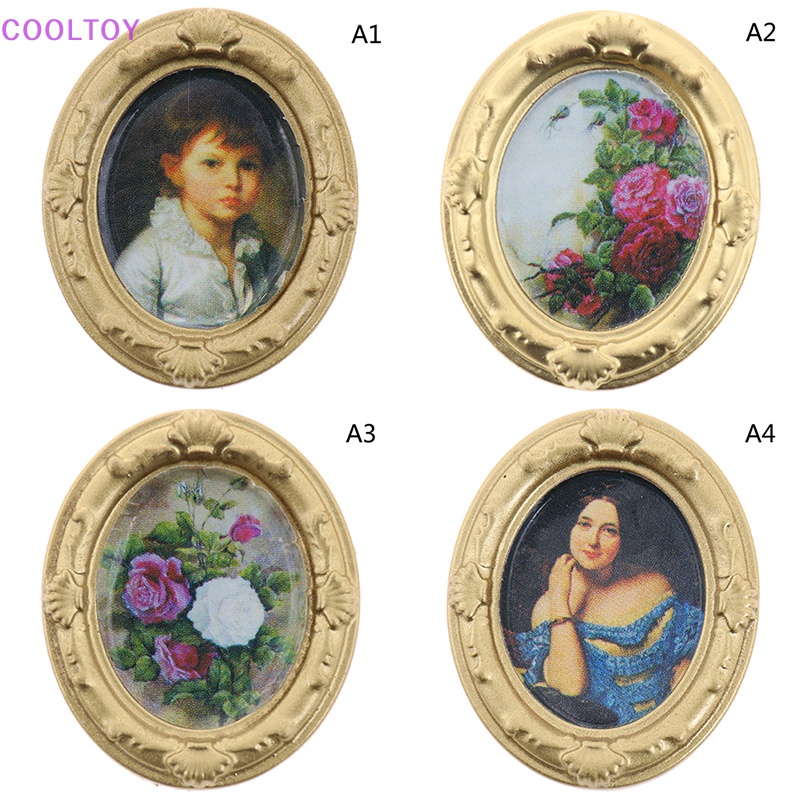 Sticker Dán Tường Trang Trí Nhà Búp Bê Tỉ Lệ 1 / 12