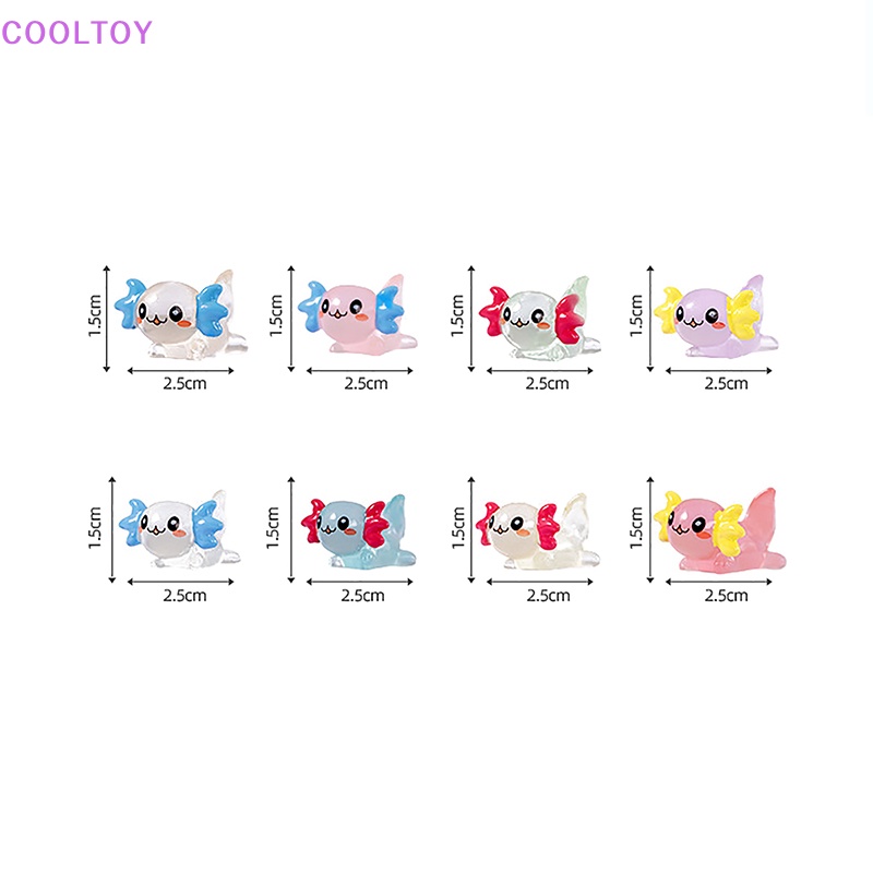 Cooltoy Set 2 Tượng Lục Giác Mini Màu Dạ Quang Trang Trí Tiểu Cảnh / Nhà Búp Bê