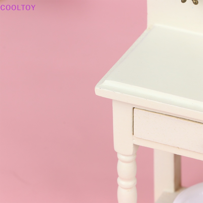 1 Bộ Bồn Rửa Chén Mini Tỉ Lệ 1: 12 Trang Trí Nhà Búp Bê