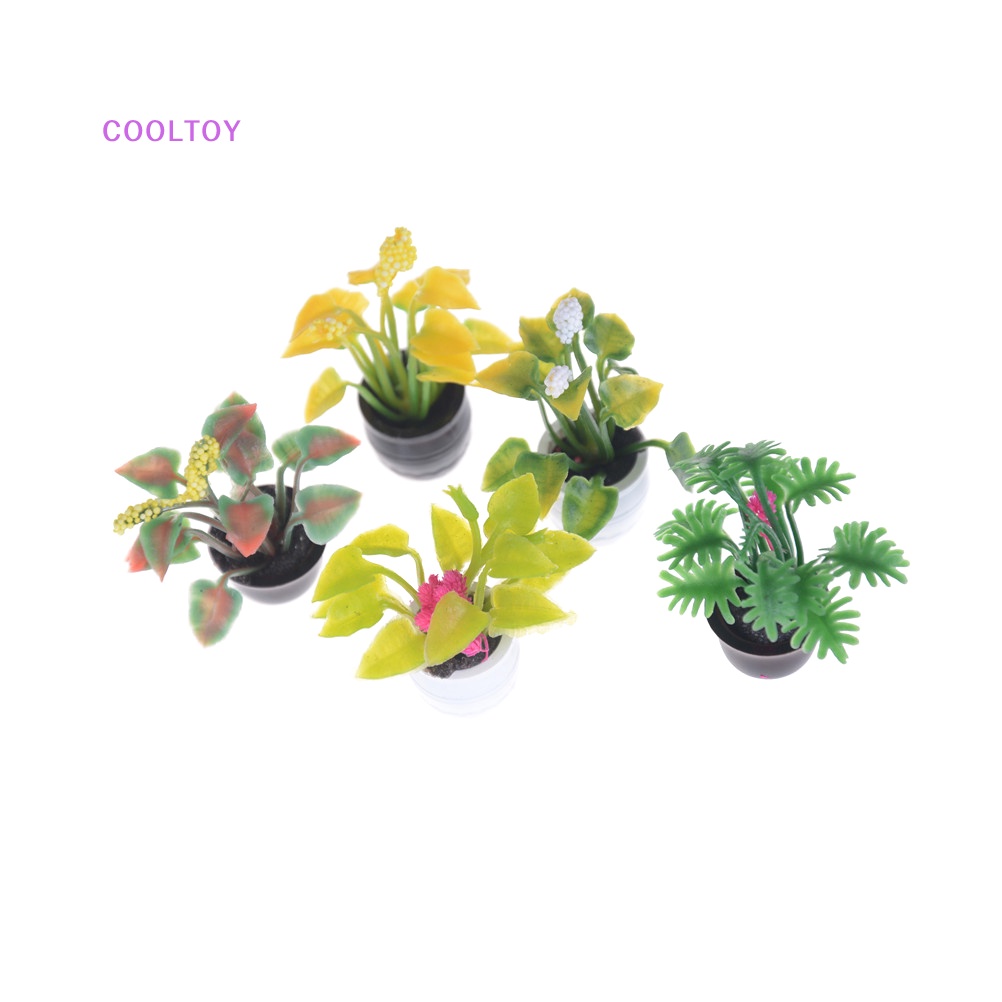 Mô Hình Chậu Hoa Bằng Đất Sét Tỉ Lệ 1: 12 Trang Trí Nhà Búp Bê