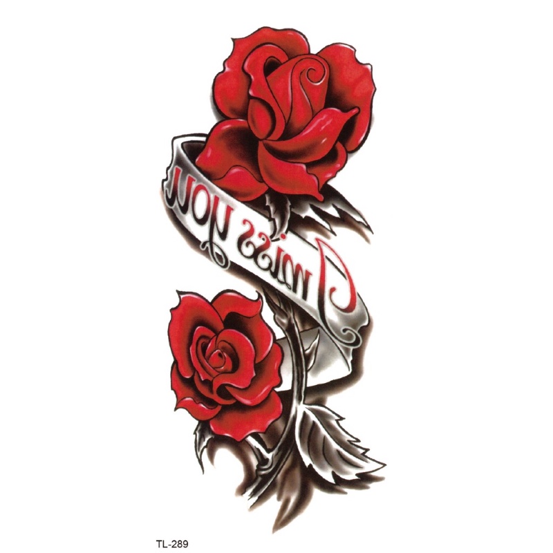 Hình Xăm Dán Tạm Thời Họa Tiết Bướm Màu Đen Chống Nước