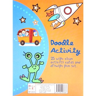 Flash Card - Doodle Activity Blue (25 Activity Cards)