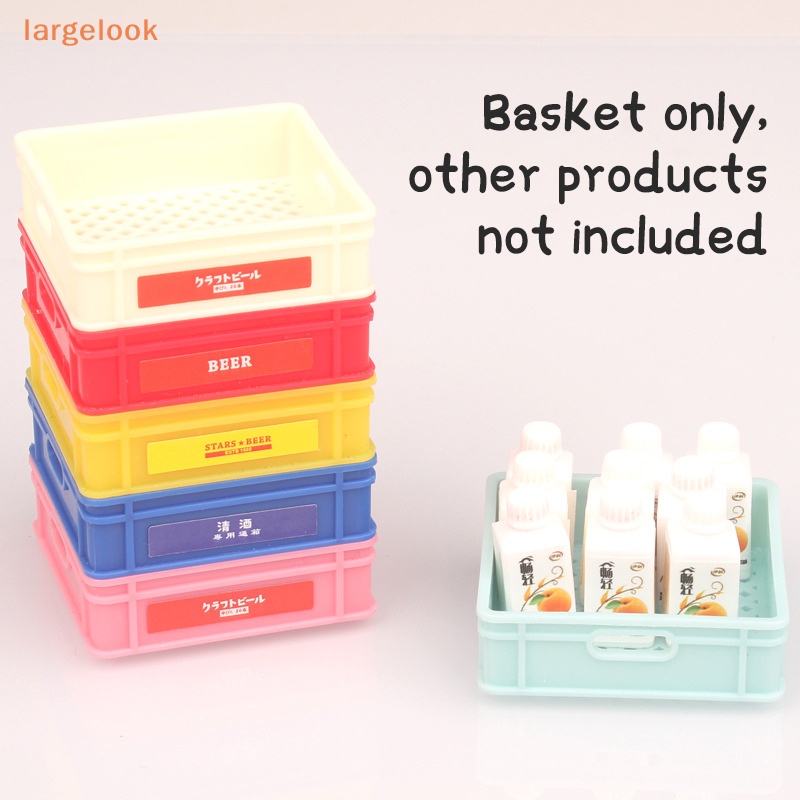 [Biglook] Giỏ Vuông Đựng Thức Ăn / Nước Uống Trang Trí Nhà Búp Bê Mẫu Mới