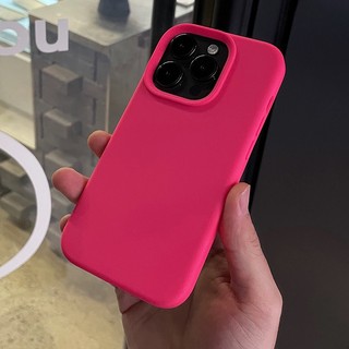Ốp Điện Thoại Silicon Màu Trơn Chống Trượt Chống Sốc Cho IPhone 14 Pro Max 13 12 11 Pro Max