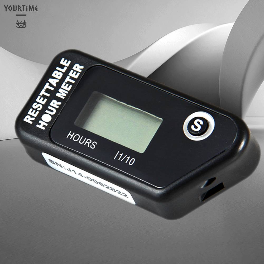 Máy Cắt Cỏ Kỹ Thuật Số LCD Chống Nước Có Thể Đặt Lại Cho Mô Tô / Xe Đạp /