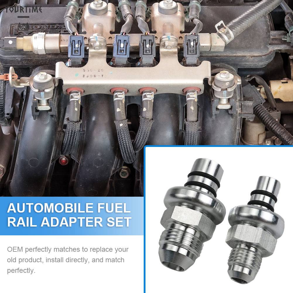 Set 2 Đầu Nối Đường Ray Nhiên Liệu AN6 AN8 Cho 1986-1998 Mustang Billet