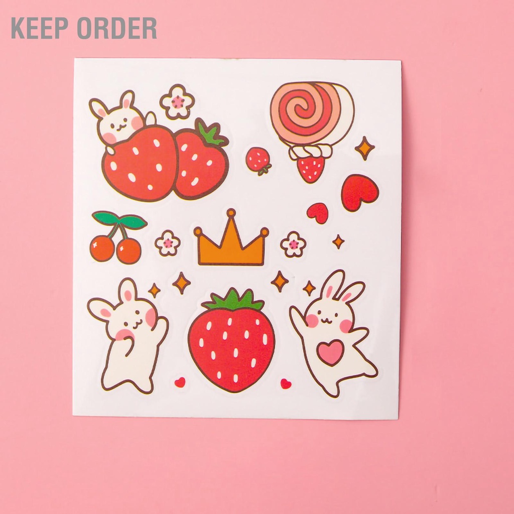 Keep order Hộp Bảo Quản Mỹ Phẩm Hoa Văn Hoạt Hình Nhựa Đa Năng Phòng Sinh Viên