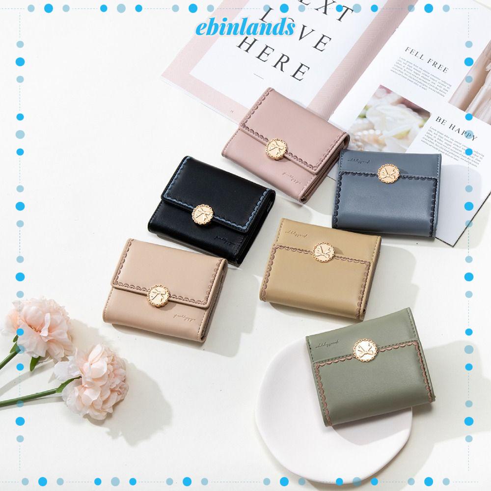 Ví Da Pu Đựng Tiền / Thẻ Mini Gấp Gọn Thời Trang Cho Nữ