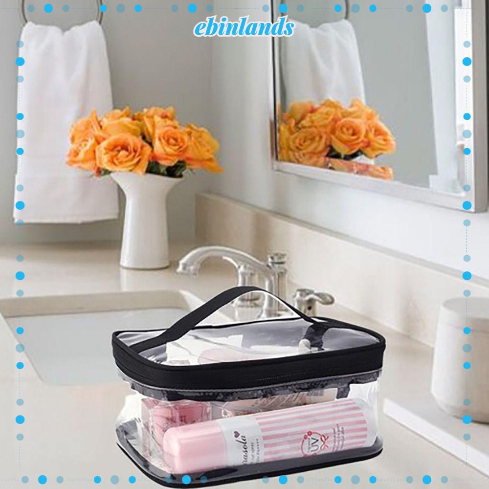 Túi PVC Trong Suốt Đựng Đồ Trang Điểm Có Khóa Kéo Tiện Dụng Khi Đi Du Lịch Ốp