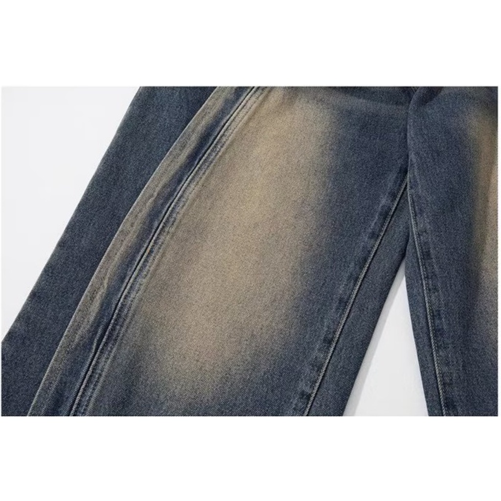 Shavans Quần Jean Ống Rộng Đường Phố Cao Cấp Phong Cách Mỹ Cho Nam