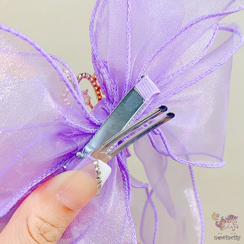 Kẹp Tóc Hình Nơ Bướm Xinh Xắn Phong Cách Hàn Quốc Cho Bé Gái