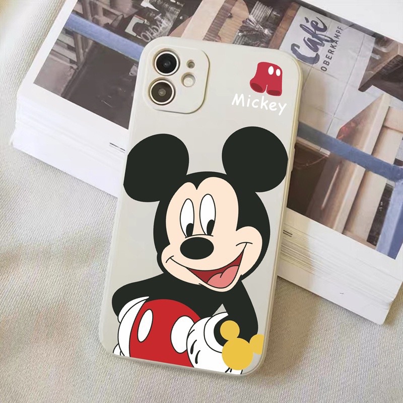 Ốp cạnh vuông giả ip14 hình mickey  X,Xs,Xsmax,7Plus,8Plus/xr/11promax/12promax/11/11pro /14promax