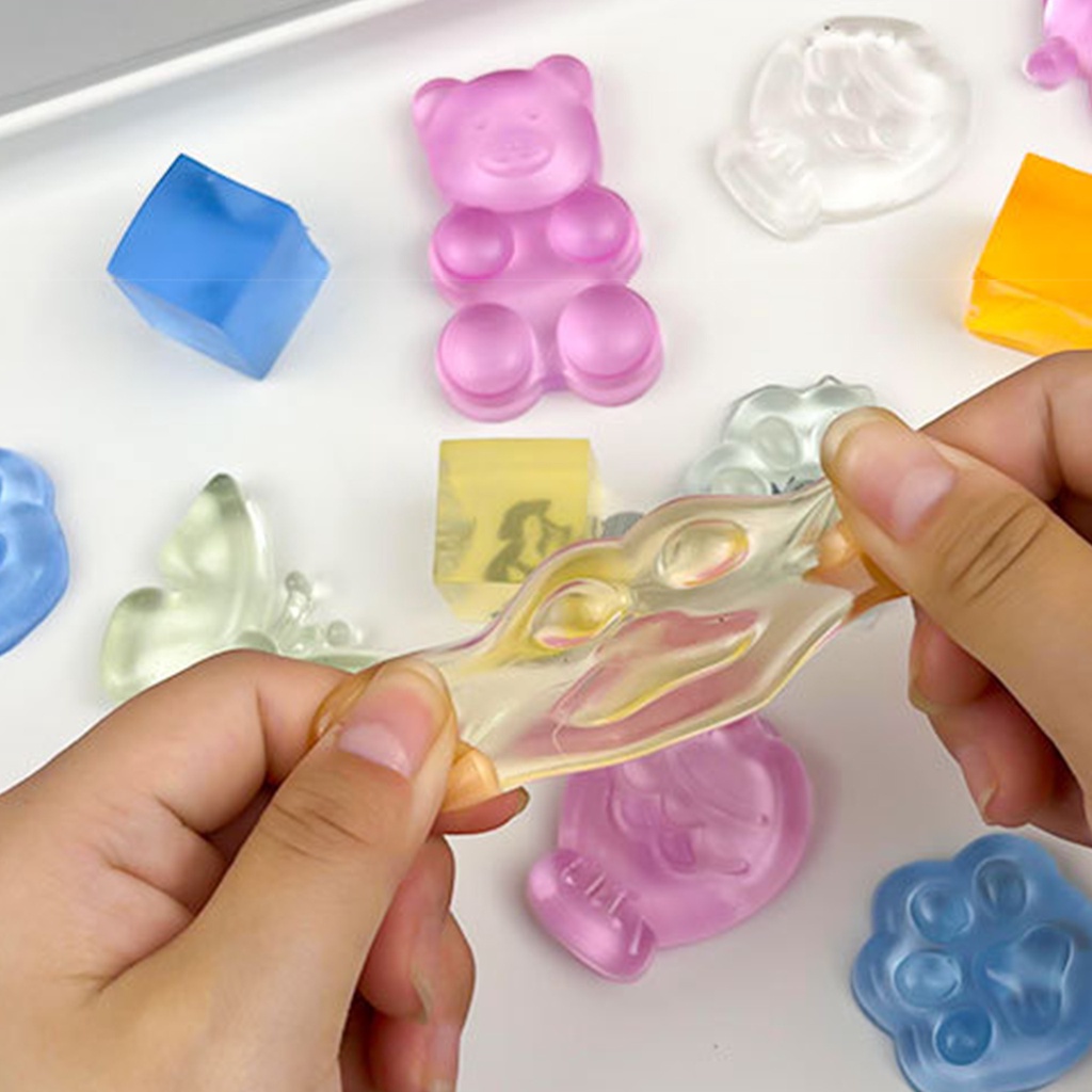 Đồ Chơi Khối Lập Phương Trong Suốt Phát Nhạc Hình Bàn Chân Mèo YL133