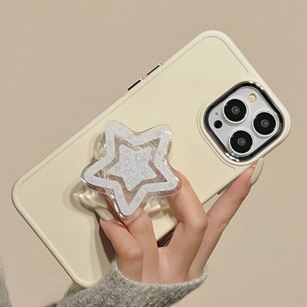 Ốp Điện Thoại TPU Mềm Chống Sốc Mạ Điện Màu Trơn Có Giá Đỡ Bảo Vệ Ống Kính Máy Ảnh Cho IPhone 11 14 13 12 Pro Max