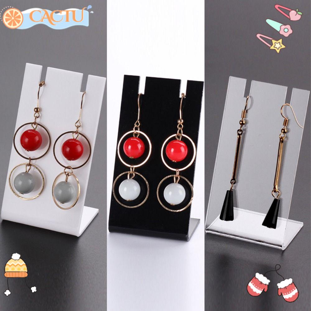 CACTU Bộ 5 Giá Đỡ Trưng Bày Trang Sức Bằng Acrylic Trong Suốt Chất Lượng Cao DIY