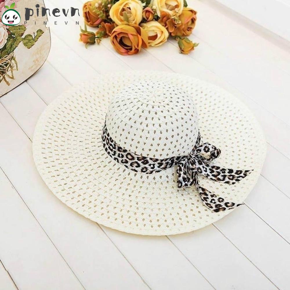 Nón Cối Rộng Vành Phối Ruy Băng Thời Trang Đi Biển Cho Nữ Sự Bảo Vệ