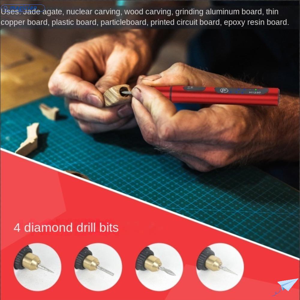 Máy Khoan Gỗ Không Dây Xoay Được Dùng Làm Trang Sức DIY