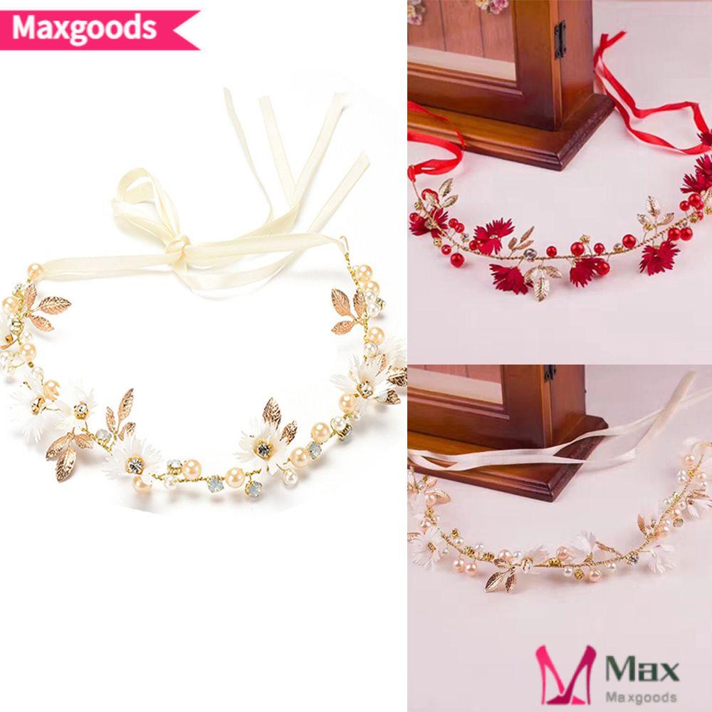 Băng Đô Cài Tóc Đính Hoa Cho Cô Dâu