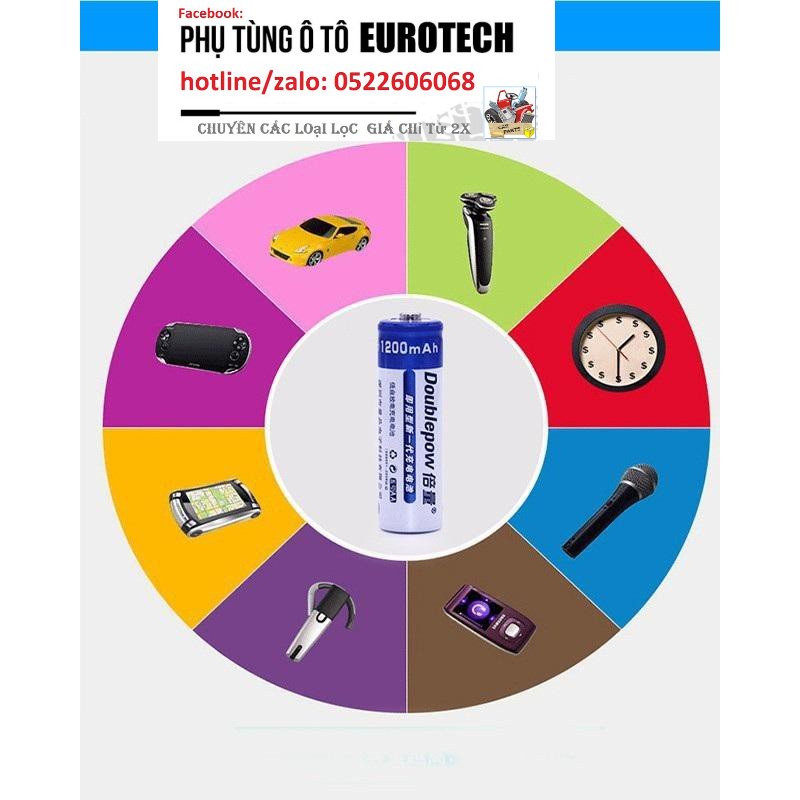 Bộ 4 viên pin tiểu sạc Doublepow AA 1200mAh